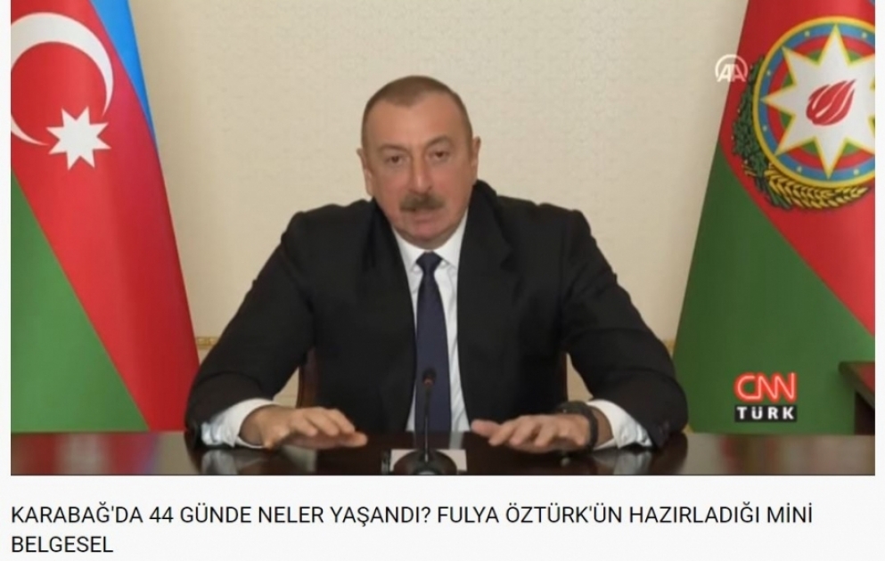 Телеканал CNN Türk снял документальный фильм о Второй Карабахской войне