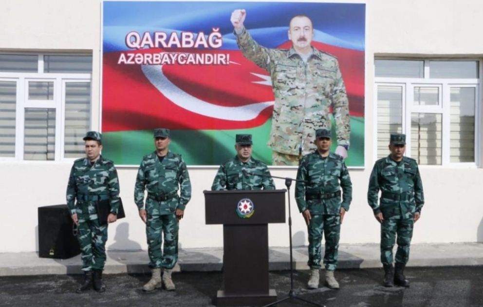 Qubadlı rayonu ərazisində Ermənistanla dövlət sərhədində yeni hərbi hissə xidməti-döyüş fəaliyyətinə başlayıb