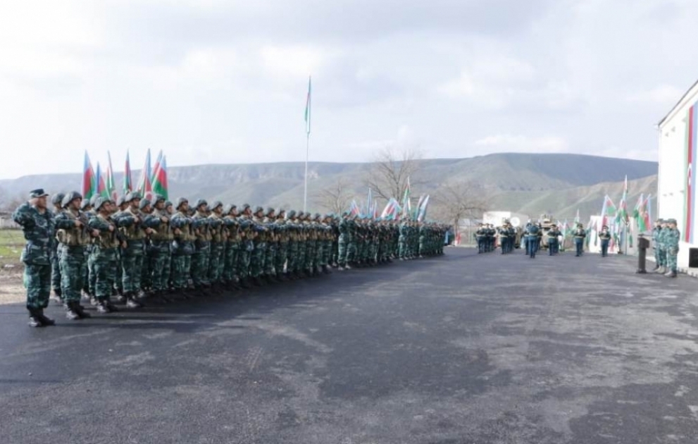 На границе с Арменией открылась новая воинская часть ГПС Азербайджана