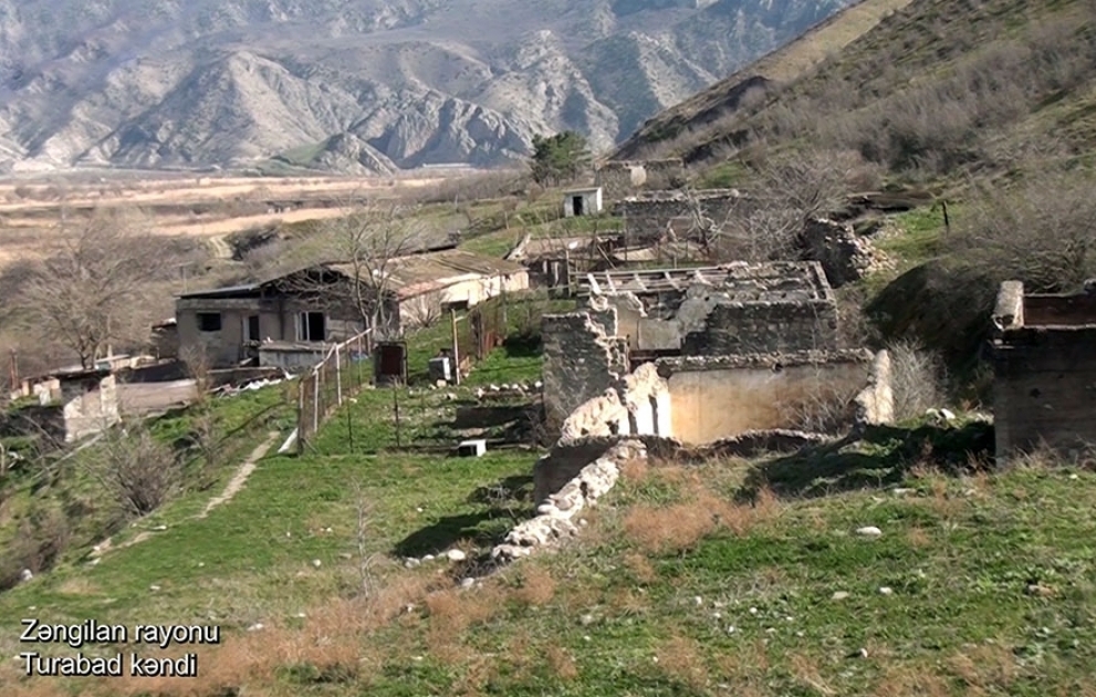 Video footage of the Turabad village of the Zangilan region