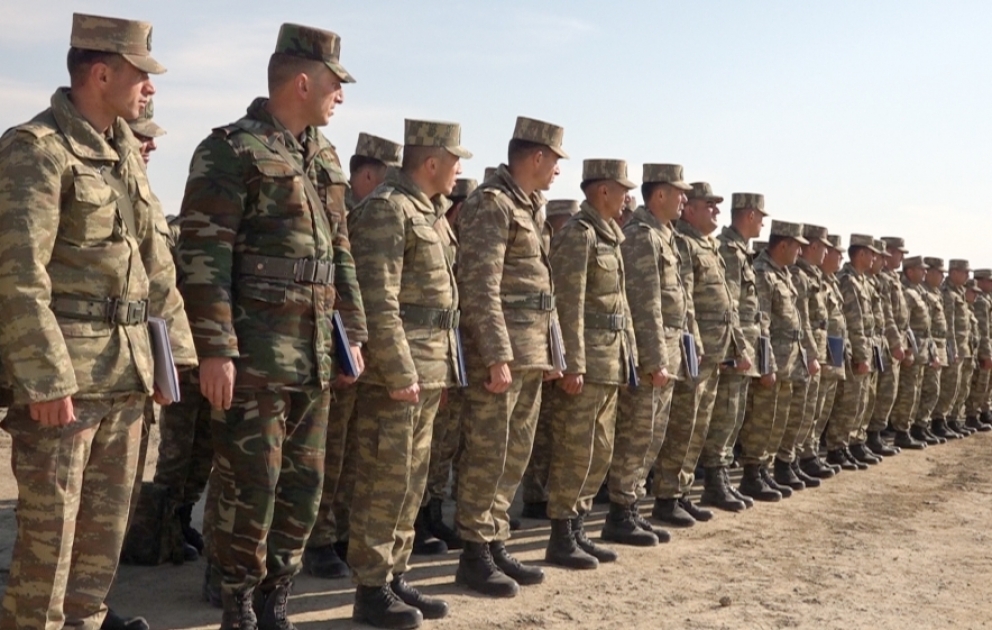 Naxçıvan Qarnizonu Qoşunlarında komandir hazırlığı sistemində növbəti məşğələlər keçirilib