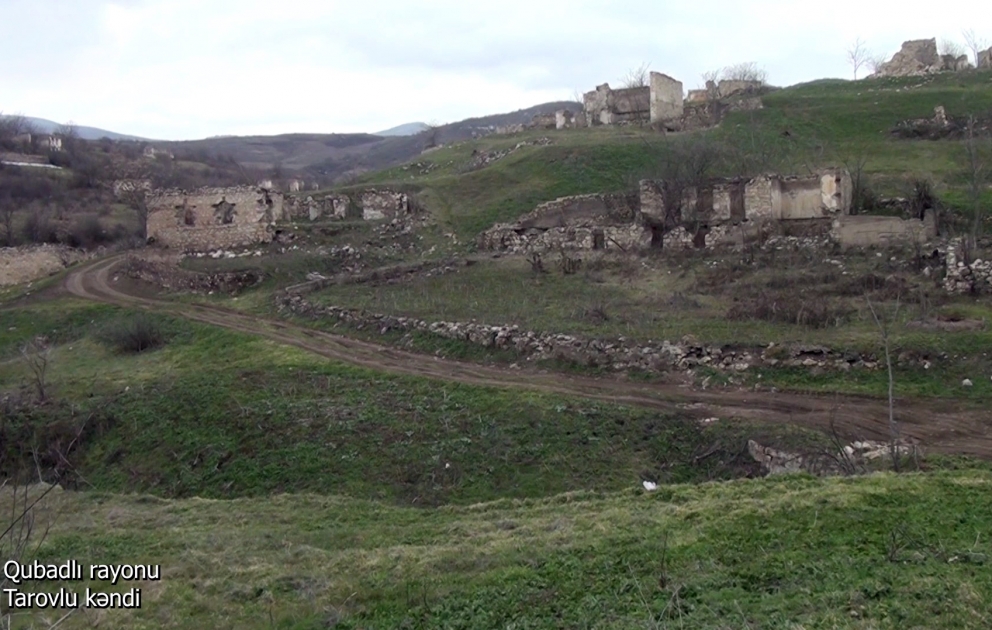 Qubadlı rayonunun Tarovlu kəndindən videogörüntülər