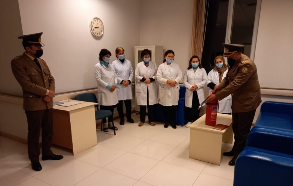 FHN-in Dövlət Yanğın Nəzarəti Xidməti tibb müəssisələrində yanğın təhlükəsizliyi ilə bağlı vəziyyəti qiymətləndirib