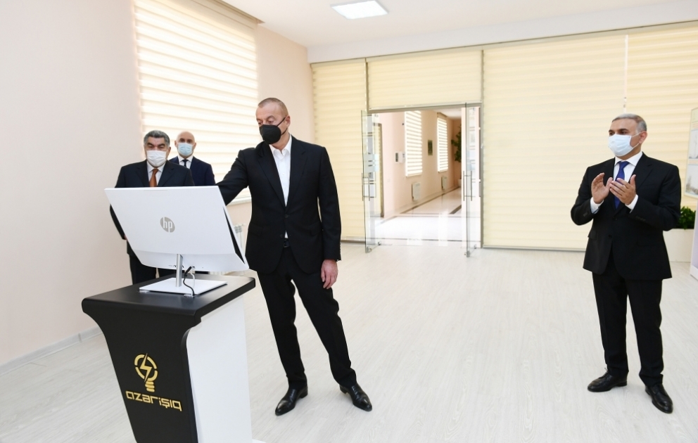 Hacıqabulda 110/35/10 kilovoltluq "Qarasu" yarımstansiyası istismara verilib
