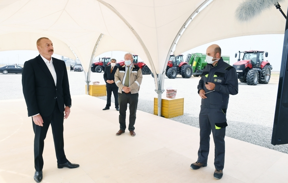 В Гаджигабуле состоялась презентация агропарка ООО Aqro Dairy