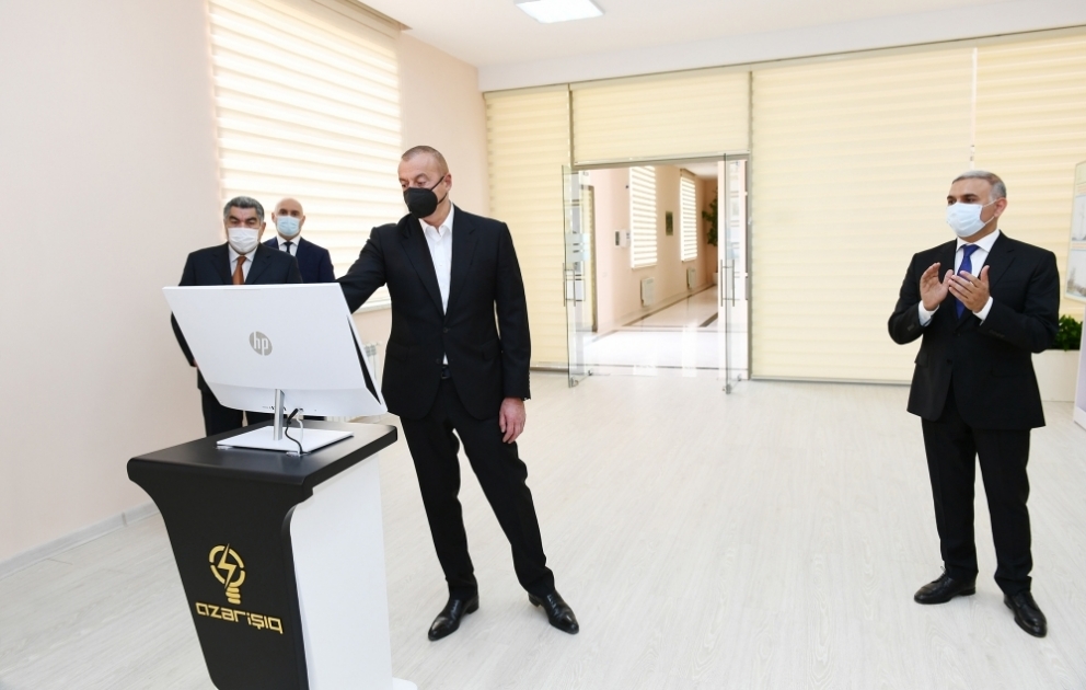 President Ilham Aliyev launched 110/35/10 Kv “Garasu” substation in Hajiqabul