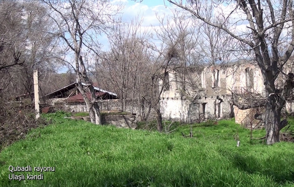 Qubadlı rayonunun Ulaşlı kəndindən videogörüntülər