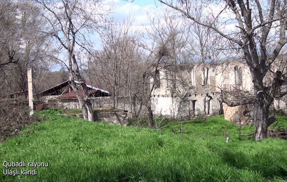 Verteidigungsministerium veröffentlicht Videoaufnahmen aus dem befreiten Dorf Ulashli im Bezirk Gubadli