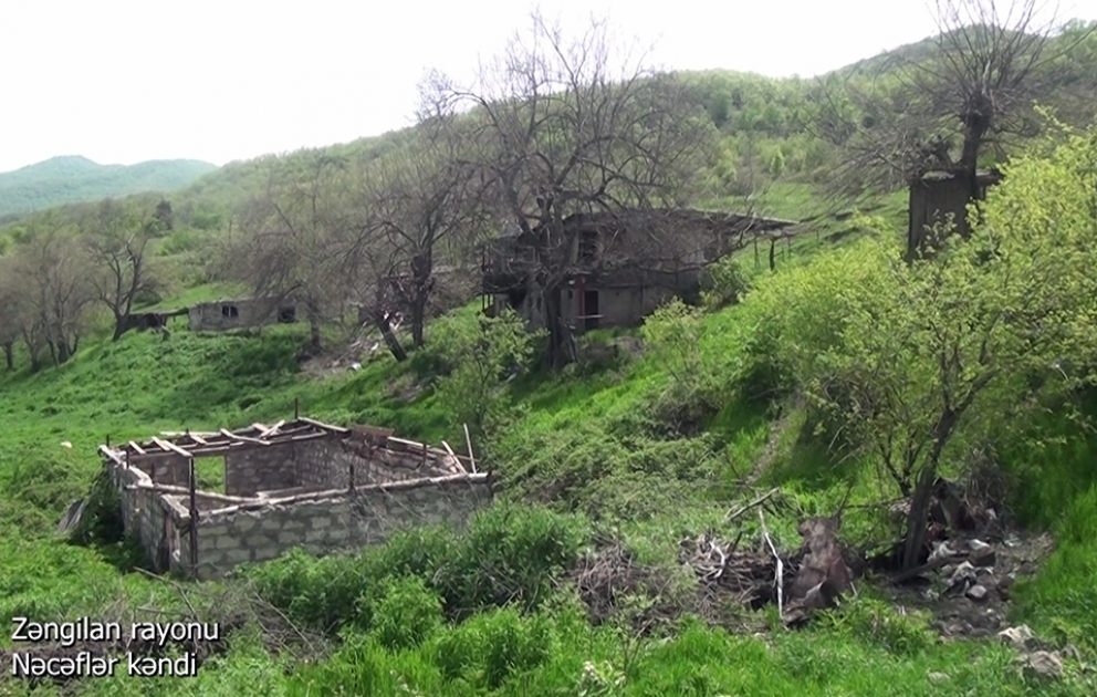 Видеокадры из села Неджефляр Зангиланского района