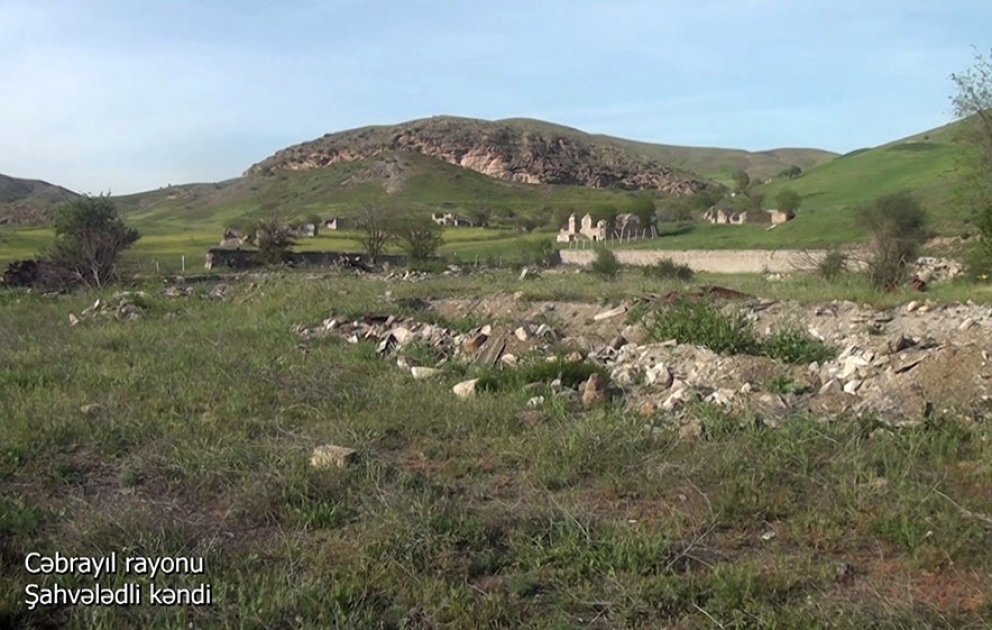 Une vidéo du village de Chahveledli de la région de Djabraïl a été diffusée