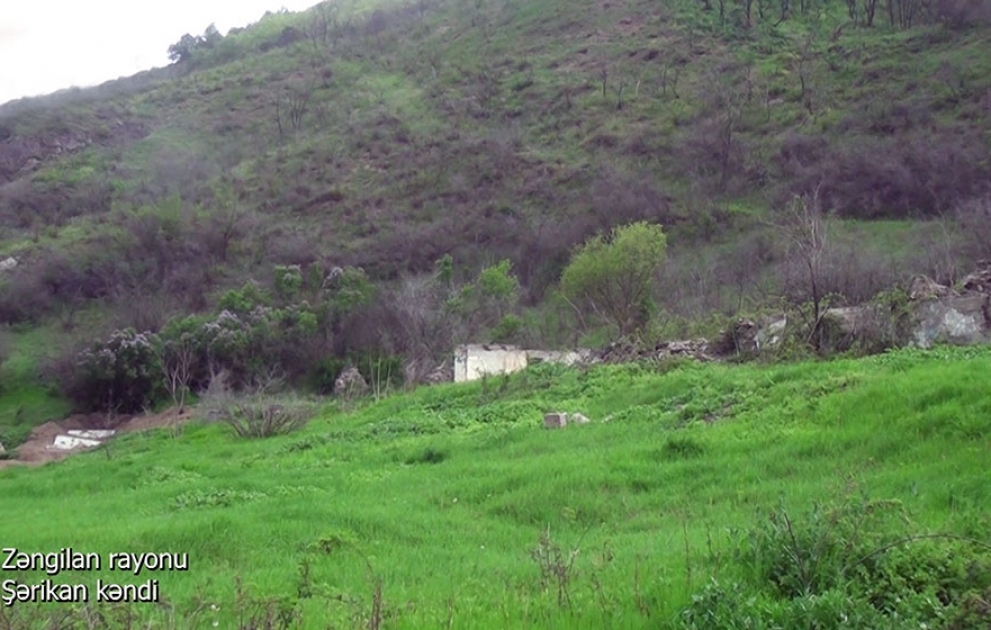 Video footage of the Sharikan village of the Zangilan region