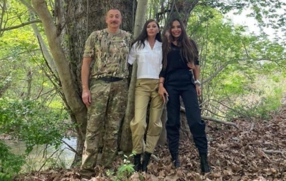 First Vice-President Mehriban Aliyeva shared video footages on her Instagram page from visit to Jabrayil and Zangilan districts