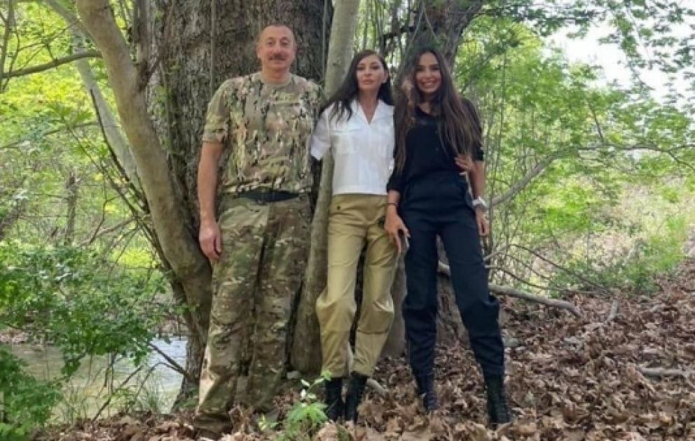 Erste Vizepräsidentin Mehriban Aliyeva veröffentlicht auf Instagram Videoaufnahmen aus Besuch in Regionen Jabrayil und Zangilan