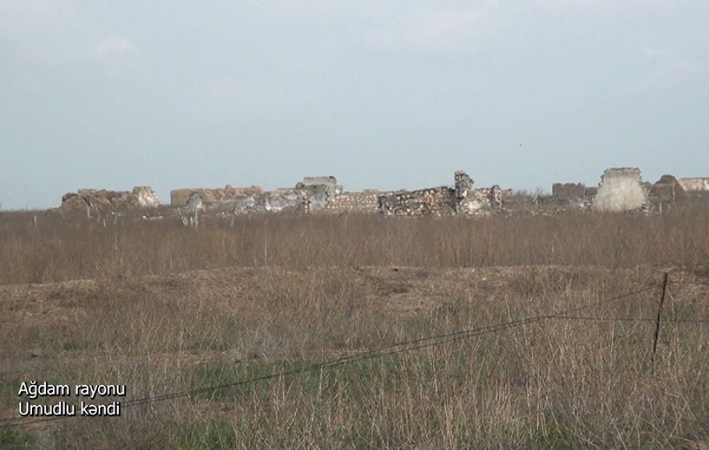 Le ministère de la Défense diffuse une vidéo du village d’Oumoudlou de la région d'Aghdam