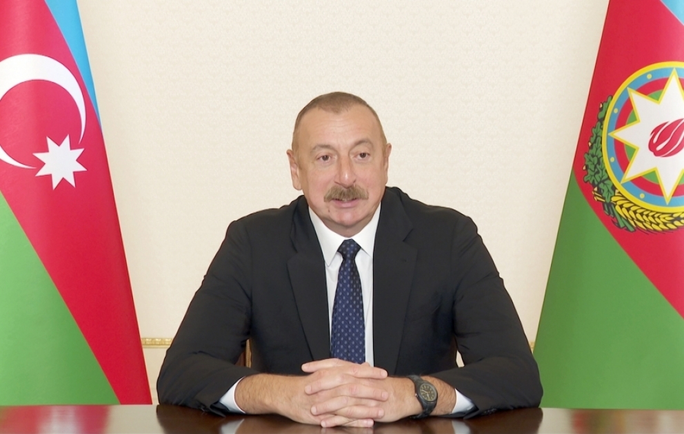Le président Ilham Aliyev s’entretient en visioconférence avec le président du Forum économique mondial