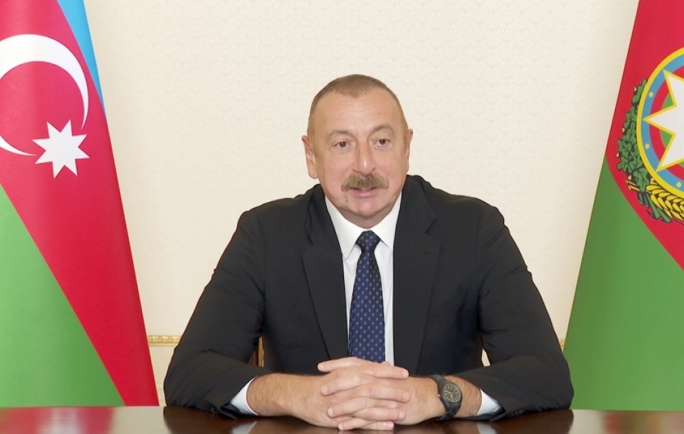 Состоялась встреча Президента Ильхама Алиева с президентом Всемирного экономического форума в формате видеоконференции