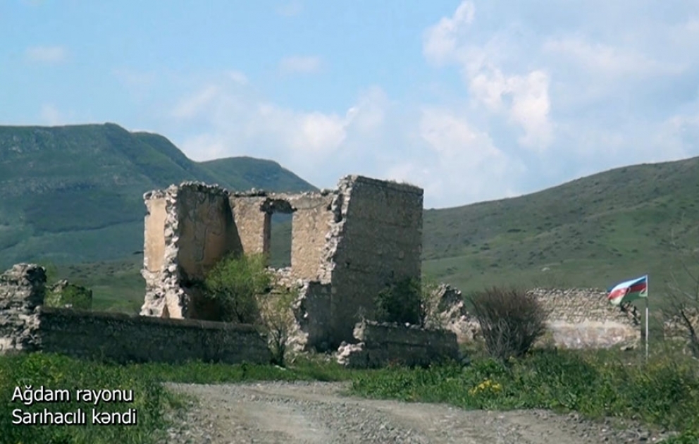 Defense Ministry releases video footages of Sarihajıli village, Aghdam district