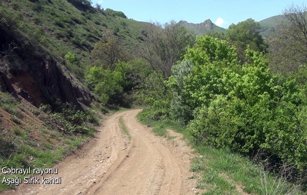 Video footage of the Ashaghi Sirik village of the Jabrayil region