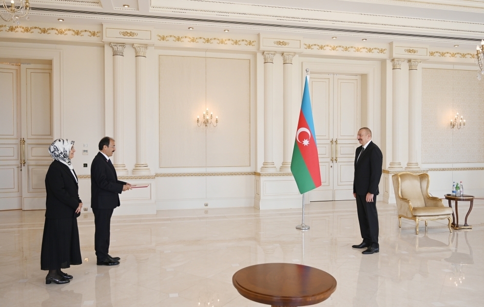 President Ilham Aliyev received credentials of incoming Turkish ambassador