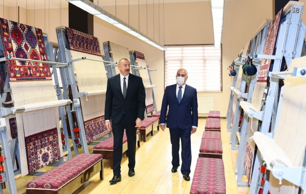 Prezident İlham Əliyev “Azərxalça” ASC-nin Naxçıvan filialının açılışında iştirak edib