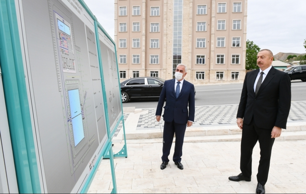 “Ordubad rayon mərkəzi və ətraf kəndlərinin içməli su təchizatı və kanalizasiya sistemlərinin yenidən qurulması” layihəsinin açılışı olub