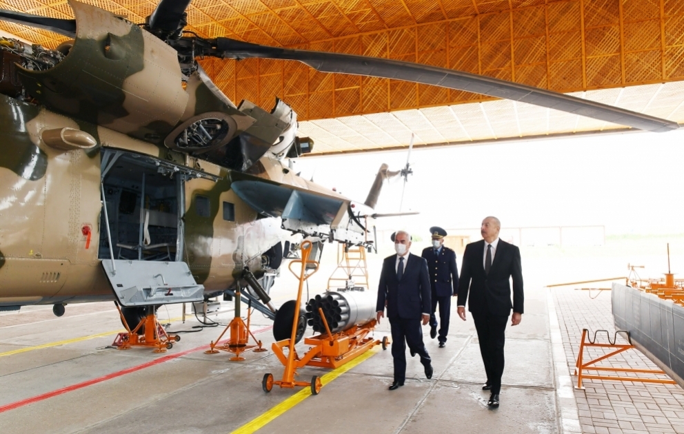 Le président Ilham Aliyev participe à l’inauguration d’un aérodrome militaire au Nakhtchivan
