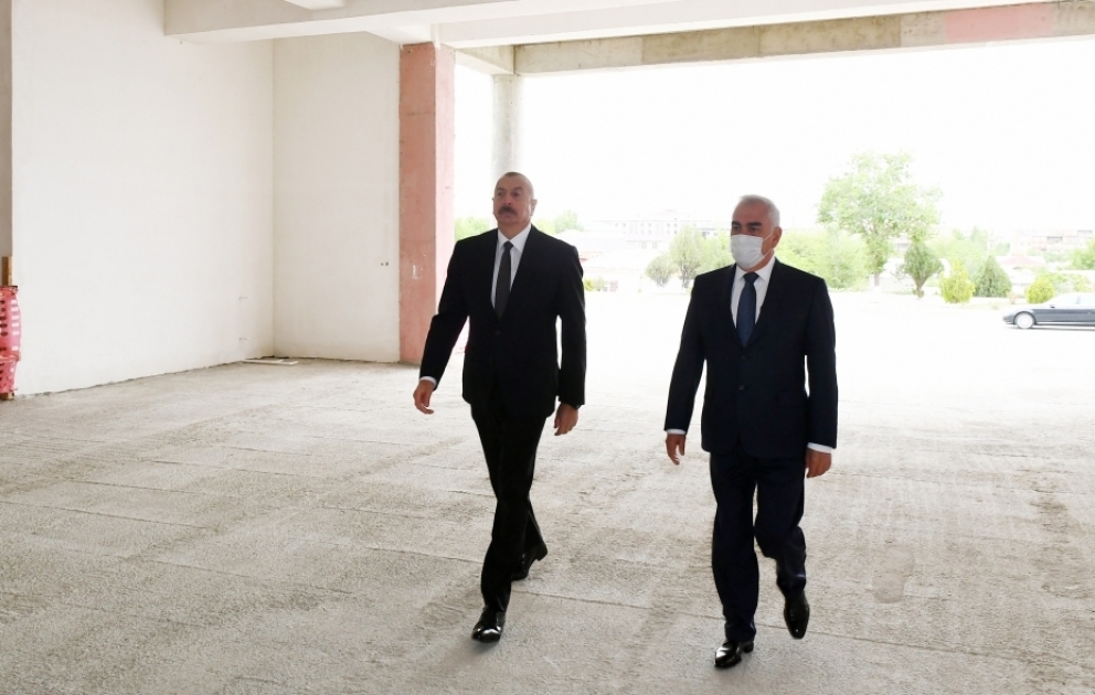 President Ilham Aliyev viewed construction of “ASAN xidmət” Center in Nakhchivan