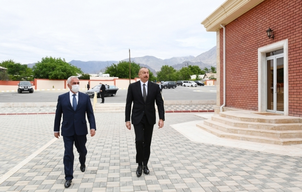 President Ilham Aliyev viewed Ordubad railway station