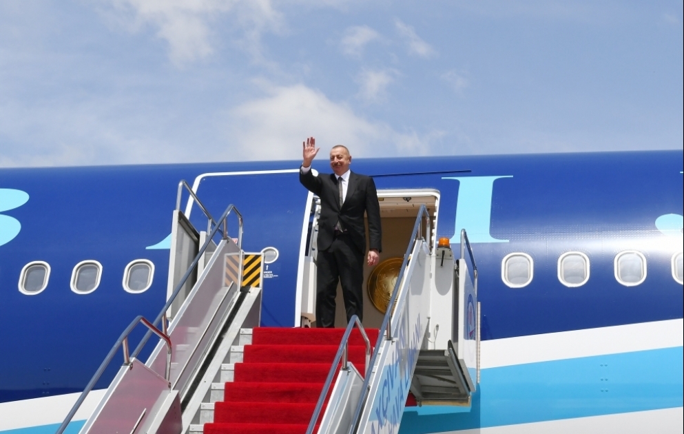 Aserbaidschans Präsident Ilham Aliyev beendet seinen Besuch in Nachitschewan