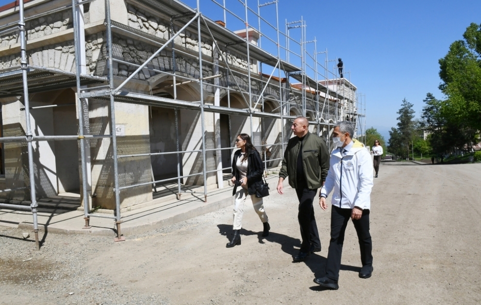 President Ilham Aliyev viewed building for Shusha Creative Center