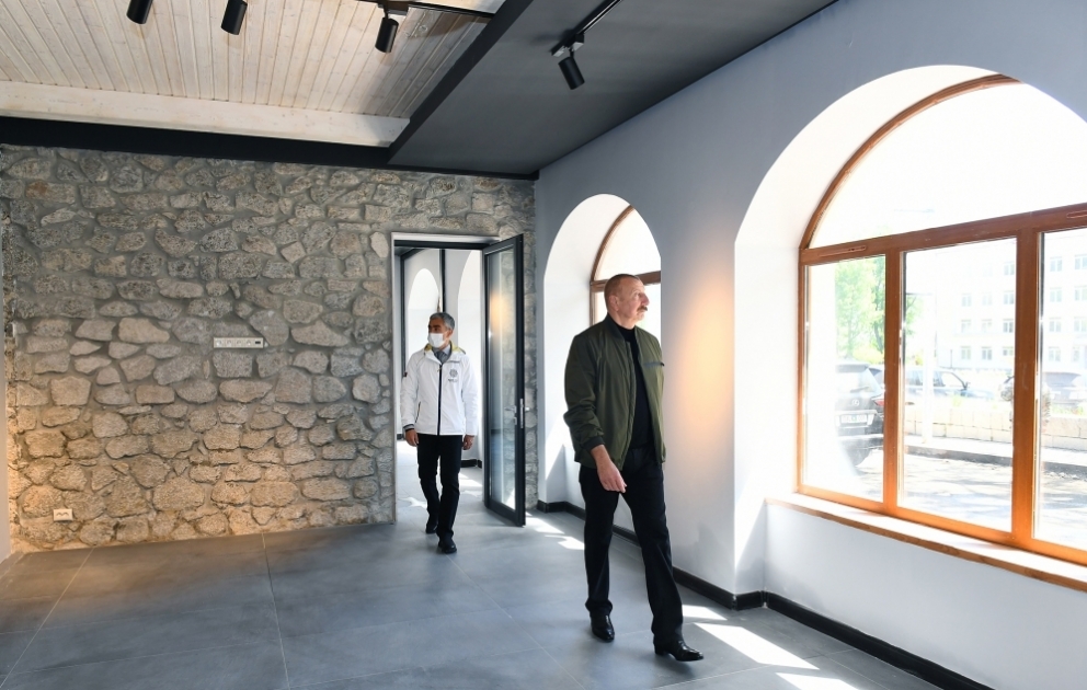 President Ilham Aliyev viewed work done at Shusha Art Gallery