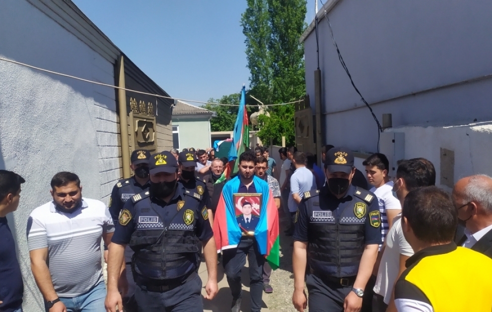 Dövlət sərhədinin pozulması zamanı şəhid olan hərbçimiz Tovuzda dəfn edilib