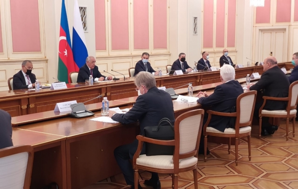 Премьер-министр Азербайджана Али Асадов встретился с председателем правительства России Михаилом Мишустиным