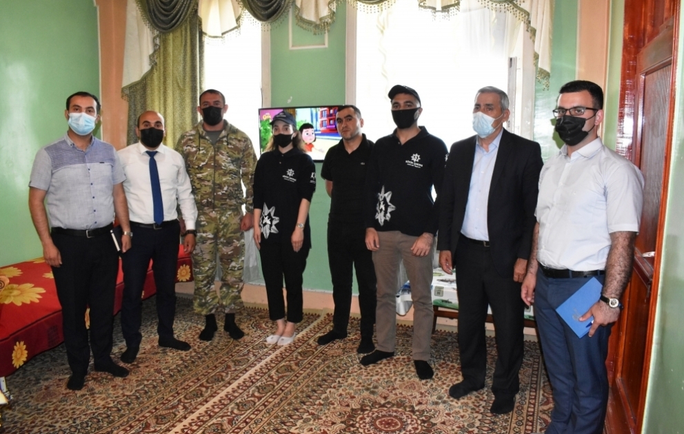 “Böyük qayğı” proqramı çərçivəsində Bərdədə Vətən müharibəsi qaziləri ziyarət olunub