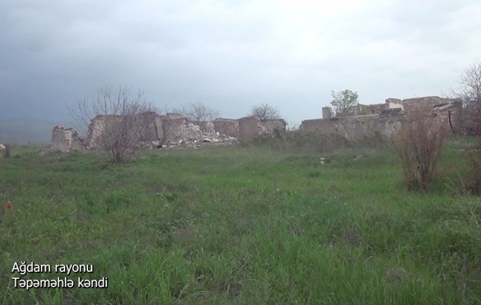 Azerbaijan’s Defense Ministry releases video footages of Tapamahla village, Aghdam district