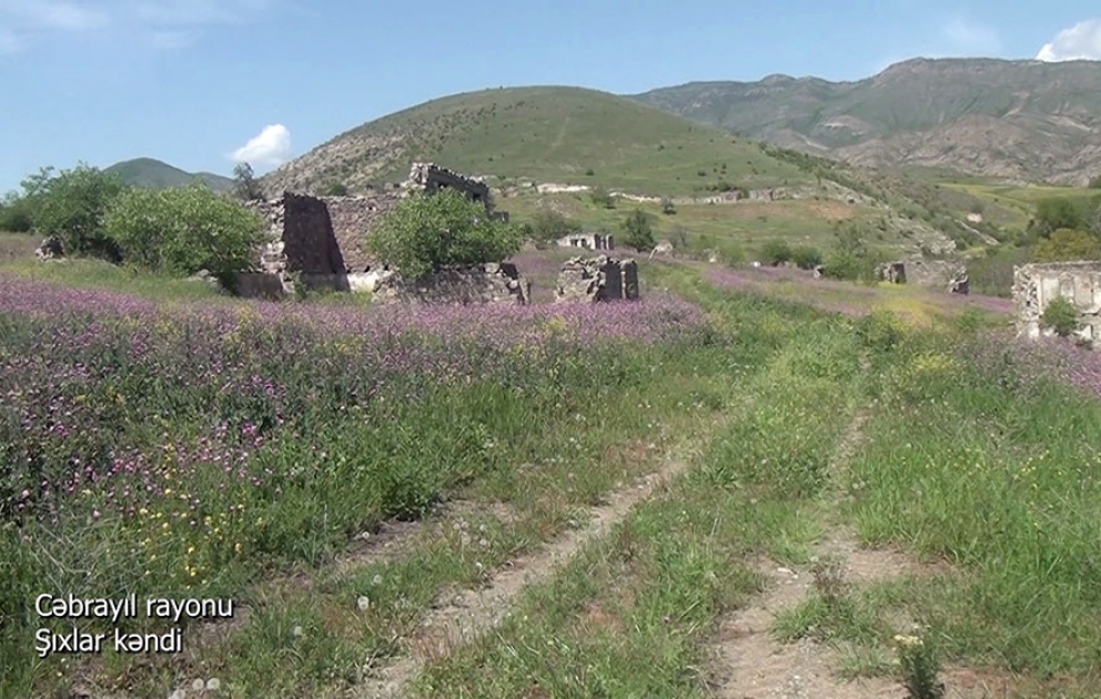 Cəbrayıl rayonunun Şıxlar kəndindən videogörüntülər
