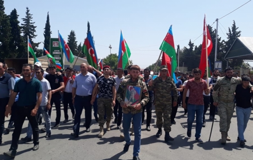 Vətən müharibəsinin şəhidi Tovuzda dəfn olunub