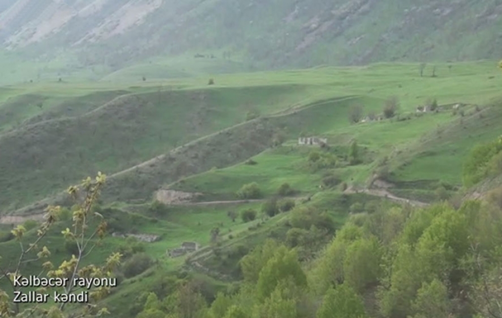 Video footage of the Zallar village of the Kalbajar region
