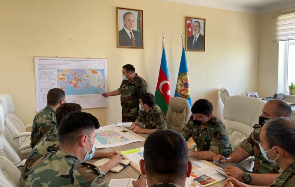 FHN-in Xüsusi Riskli Xilasetmə Xidmətində komanda qərargah təlimi keçirilib