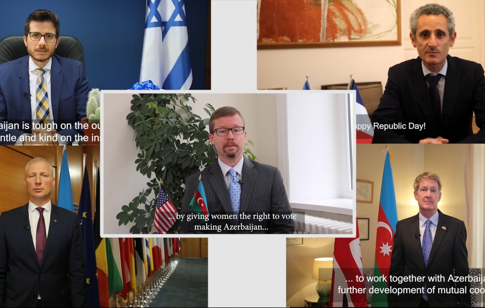 Xarici ölkələrin Azərbaycandakı səfirləri ölkəmizi 28 May- Respublika Günü münasibətilə təbrik ediblər