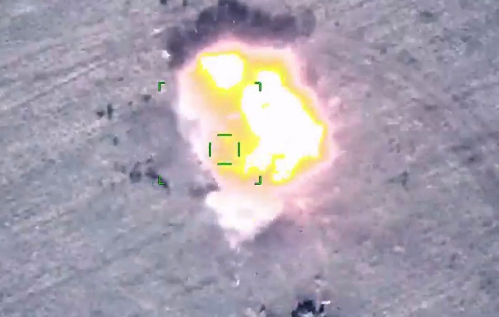 Azerbaijan’s Defense Ministry releases video footages of destruction of enemy’s military vehicles during Patriotic War