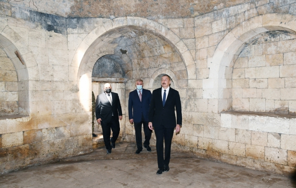 President Ilham Aliyev visited palace complex where Panahali khan’s Palace located