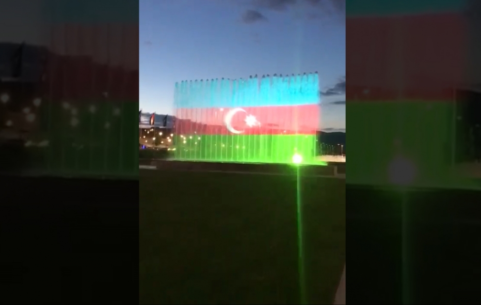 Azərbaycan bayrağı Xorvatiyanın mərkəzində işıqlandırılıb
