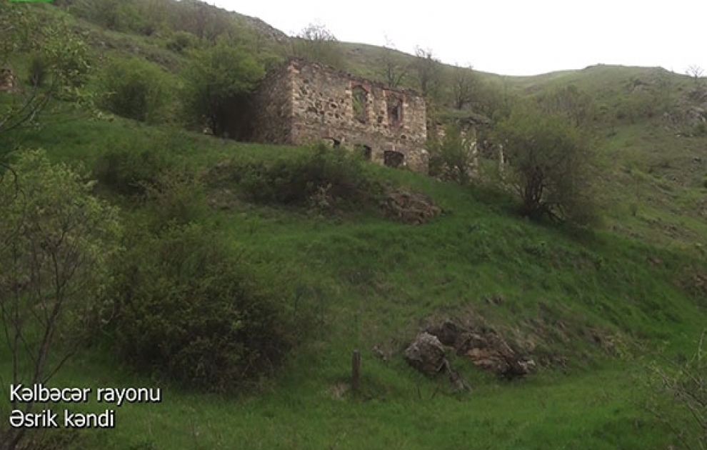 Video footage of the Esrik village of the Kalbajar region