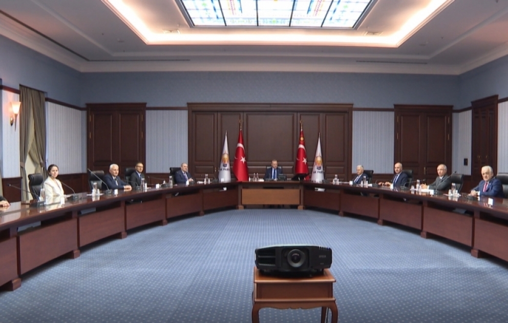 Türkiyə Prezidenti Rəcəb Tayyib Ərdoğan Yeni Azərbaycan Partiyasının nümayəndə heyətini qəbul edib