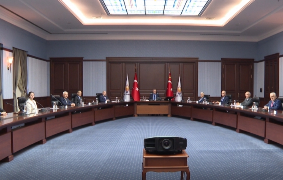 Turkish President Recep Tayyip Erdogan receives delegation of New Azerbaijan Party
