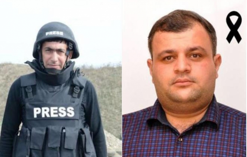 Kəlbəcərdə minaya düşən jurnalistlərin cənazəsi Bakıya gətirilib