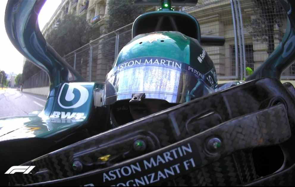 “Aston Martin”in pilotu Lans Stroll Formula 1 Azərbaycan Qran-Prisində mübarizəni dayandırıb
