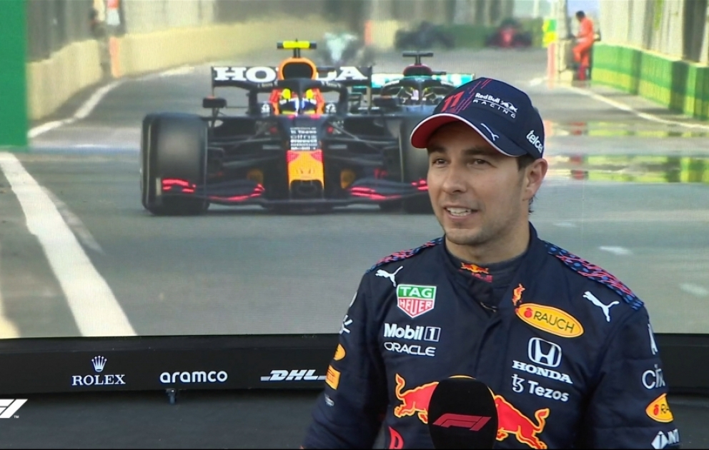 Serxio Peres Formula 1-də cari mövsümdə ilk, karyerasında isə ikinci qələbəsini Bakıda qazanıb