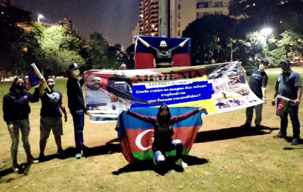 San Paolo şəhərində Ermənistana qarşı etiraz aksiyası keçirilib